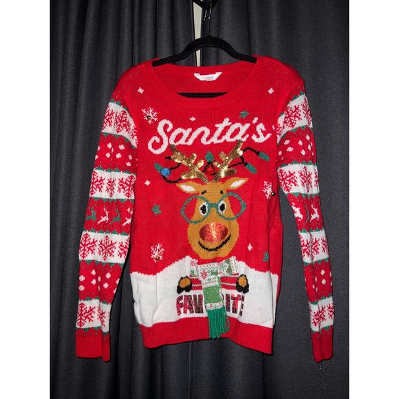 Ugly Christmas Sweater Xmas Size Large - Picture 1 of 3